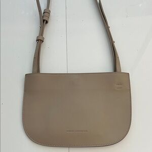 NEW! French Connection sleek Crossbody Bag tan taupe